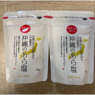 沖縄のあら塩　おいしい塩　120g 2個セット(調味料)