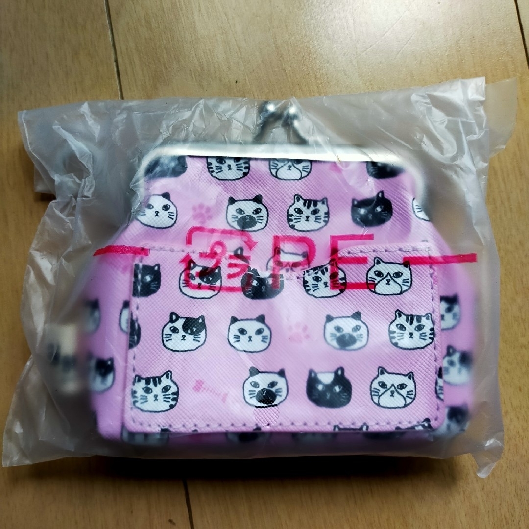 しまむら(シマムラ)のがま口財布 ピンク  しまむら フェリシモ猫部 猫の日 ねこ レディースのファッション小物(財布)の商品写真