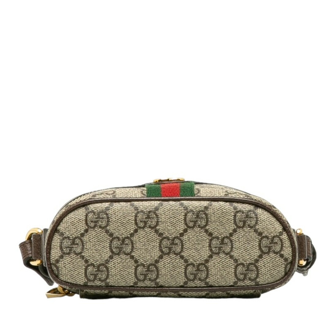 Gucci(グッチ)の美品 グッチ GGスプリーム オフィディア シェリーライン 斜め掛け ミニショルダーバッグ バニティバッグ 699532 PVC レディース GUCCI 【222-34745】 レディースのバッグ(ショルダーバッグ)の商品写真