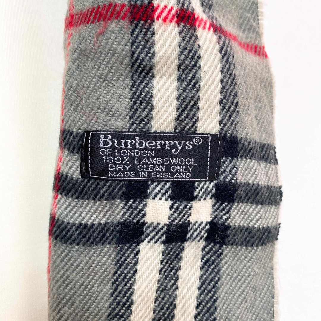 BURBERRY(バーバリー)のBurberrys バーバリーズ　マフラー　ストール　ノバチェック　ウール　灰色 レディースのファッション小物(マフラー/ショール)の商品写真