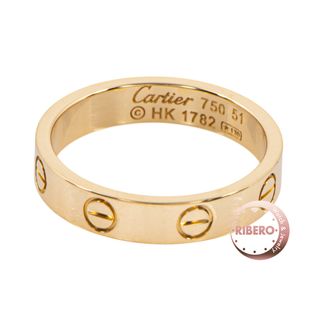 カルティエ(Cartier)のCARTIER カルティエ Love wedding band Love ウェディング リング B40850 リング・指輪 ミニラブリング ペアリング マリッジリング 11号 ゴールド【中古】(リング(指輪))