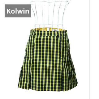 ✨Kolwin★レディース★チェック柄★プリーツ★ミニスカート★size７(ミニスカート)