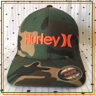 ＨＵＲＬＥＹハーレーUS限定エンボスアイコン刺繍フレックスフィットキャップ帽子