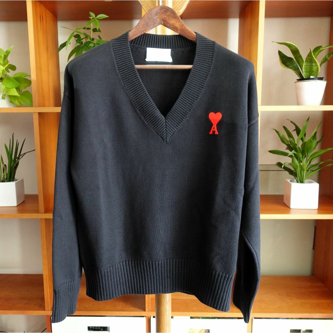 ami - AMI PARIS アミパリス Vネックセーター サイズL(新品 ami - AMI PARIS アミパリス Vネックセーター サイズL(新品