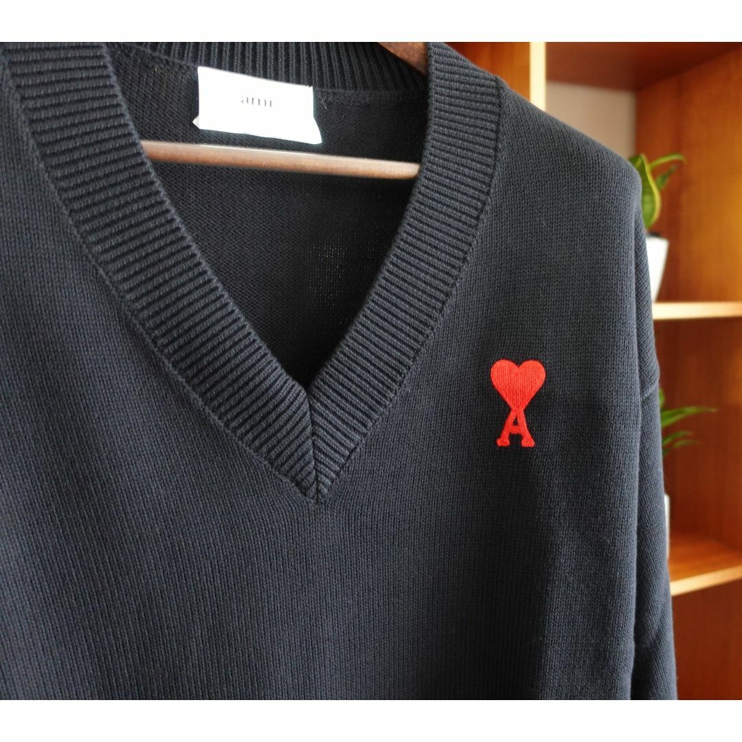 ami - AMI PARIS アミパリス Vネックセーター サイズL(新品 ami - AMI PARIS アミパリス Vネックセーター サイズL(新品