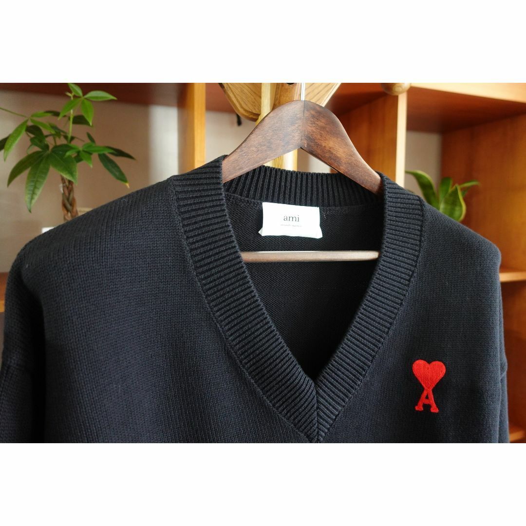 ami - AMI PARIS アミパリス Vネックセーター サイズL(新品 ami - AMI PARIS アミパリス Vネックセーター サイズL(新品