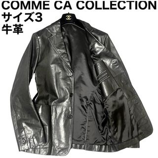 COMME ÇA COLLECTION - 良品　COMME CA COLLECTION レザーテーラードジャケット　牛革