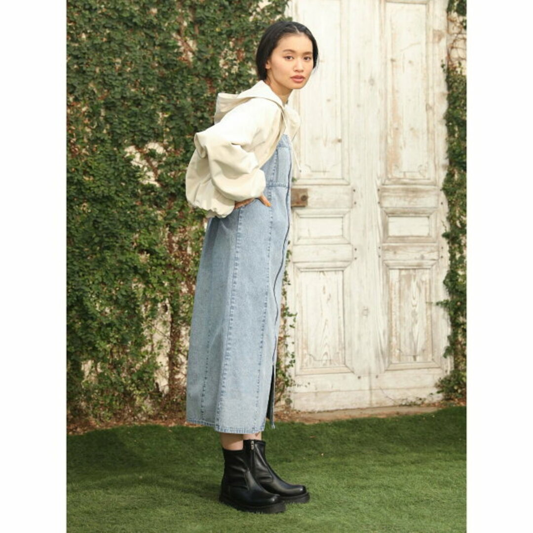 green parks(グリーンパークス)の【アイボリー】【F】ELENCARE DUE バルーンマウンテンパーカー 24SS/春/ZIP/ショート丈/レディース レディースのジャケット/アウター(その他)の商品写真