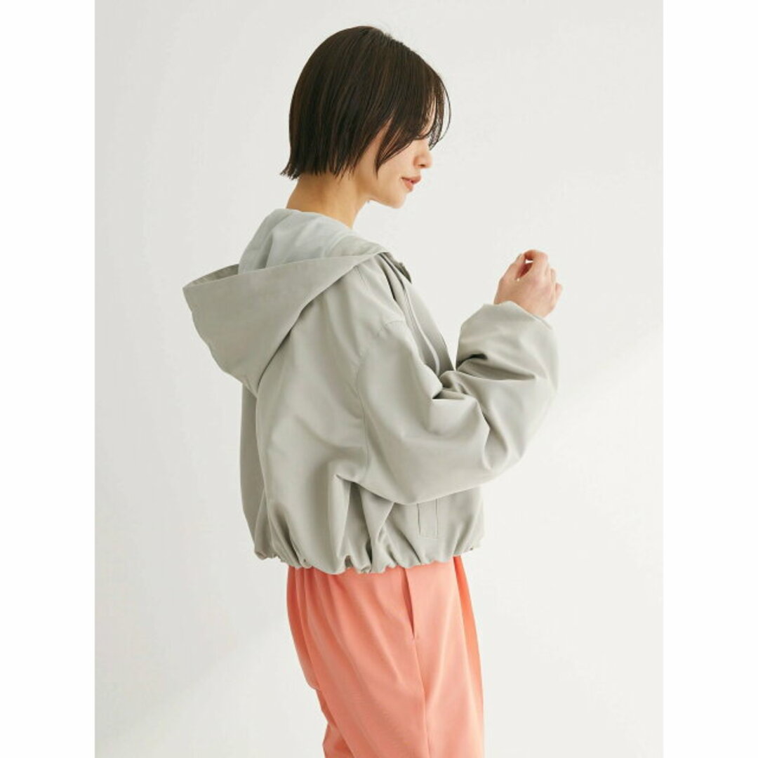 green parks(グリーンパークス)の【アイボリー】【F】ELENCARE DUE バルーンマウンテンパーカー 24SS/春/ZIP/ショート丈/レディース レディースのジャケット/アウター(その他)の商品写真