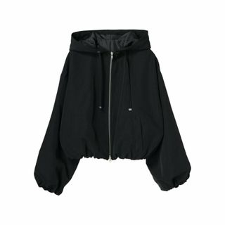 グリーンパークス(green parks)の【ブラック】ELENCARE DUE バルーンマウンテンパーカー 24SS/春/ZIP/ショート丈/レディース(その他)