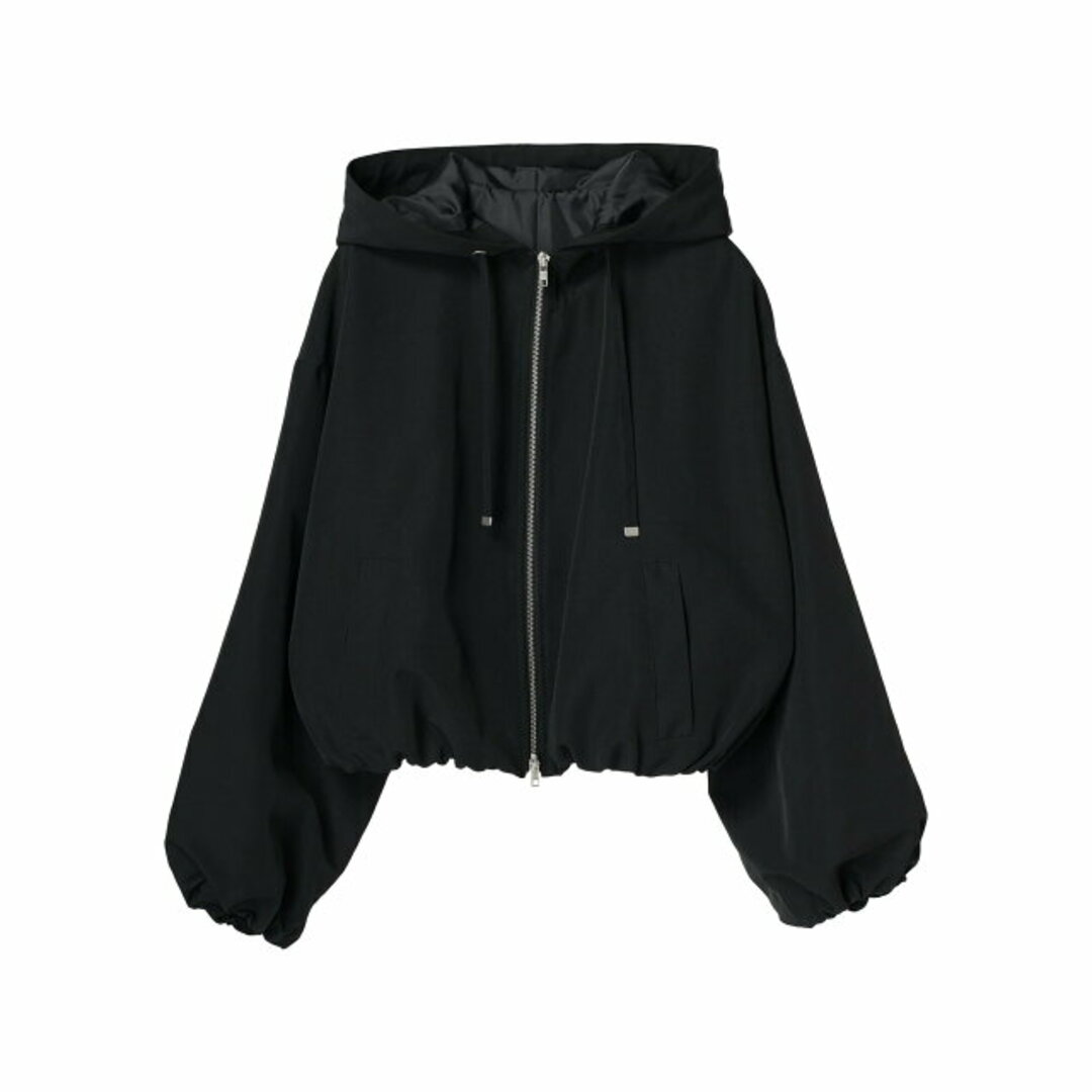 green parks(グリーンパークス)の【ブラック】【F】ELENCARE DUE バルーンマウンテンパーカー 24SS/春/ZIP/ショート丈/レディース レディースのジャケット/アウター(その他)の商品写真