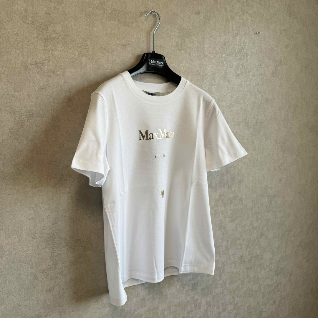 Max Mara(マックスマーラ)の【24SS・正規品★】S Max Mara QUIETO ロゴ付き Tシャツ レディースのトップス(Tシャツ(半袖/袖なし))の商品写真