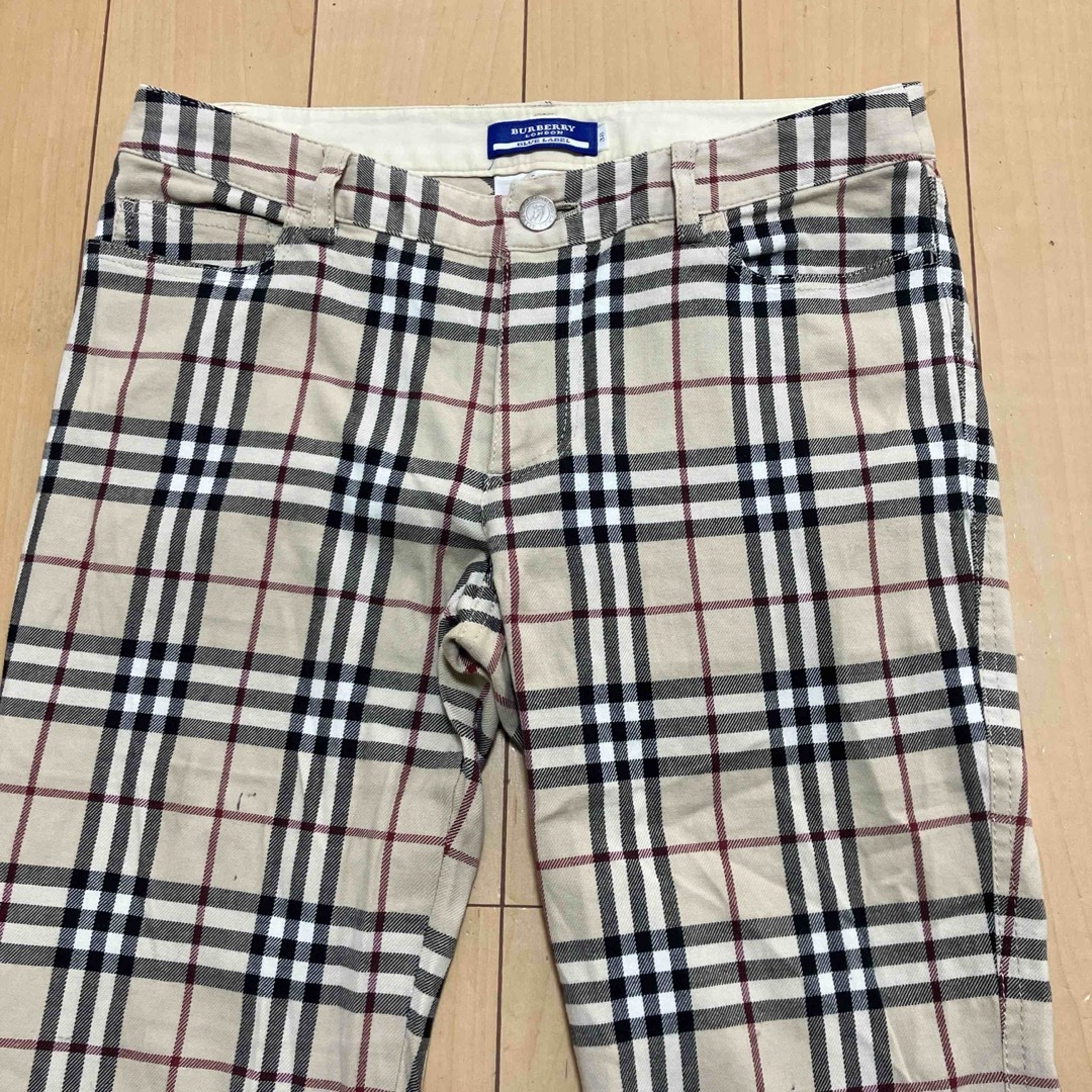 BURBERRY BLUE LABEL(バーバリーブルーレーベル)のBURBERRY BLUE LABEL ストレッチ　パンツ　ノバチェック　38 レディースのパンツ(その他)の商品写真