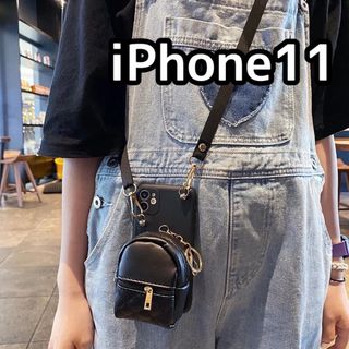 ポーチ付き iPhoneショルダーケース iPhone11(ショルダーバッグ)