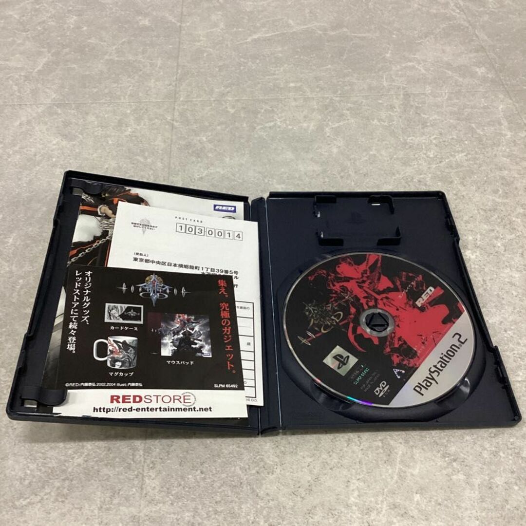 ハガキ付き PlayStation2/プレイステーション2/プレステ2/PS2 RED レッド GUNGRAVE ODガングレイヴ オーディー ソフト/■ エンタメ/ホビーのゲームソフト/ゲーム機本体(家庭用ゲームソフト)の商品写真