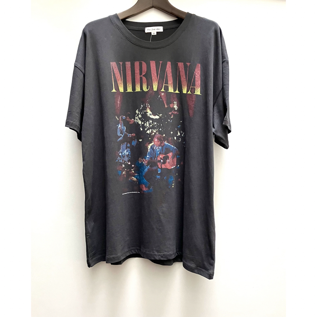 S ビッグシルエット バンドTシャツ ニルヴァーナ NIRVANA ロック レディースのトップス(Tシャツ(半袖/袖なし))の商品写真