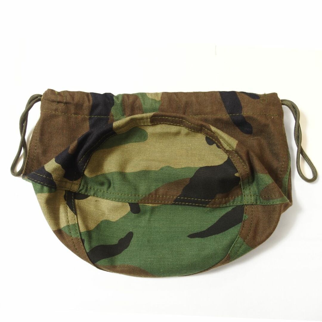 MILITARY(ミリタリー)の米軍 NYCO ウッドランド迷彩 リメイク エフェクツバッグ 巾着 ポーチ メンズのバッグ(その他)の商品写真