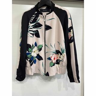 1948 ZARA フラワージャケット　レディース　ブルゾン　花柄　S M