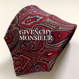 GIVENCHY - GIVENCHY MONSIEUR   シルク100%ネクタイ　USA製　幾何学