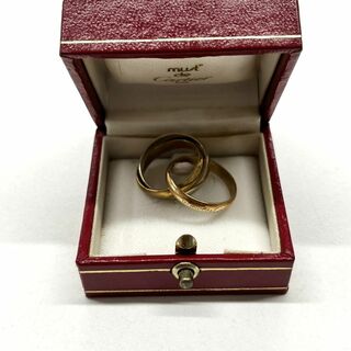 カルティエ(Cartier)の値下げ⑤カルティエ　K18　3連リング　箱付き(リング(指輪))