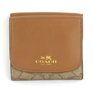 コーチ(COACH)の『USED』 COACH コーチ  F87589 財布 レザー キャメル【中古】(財布)