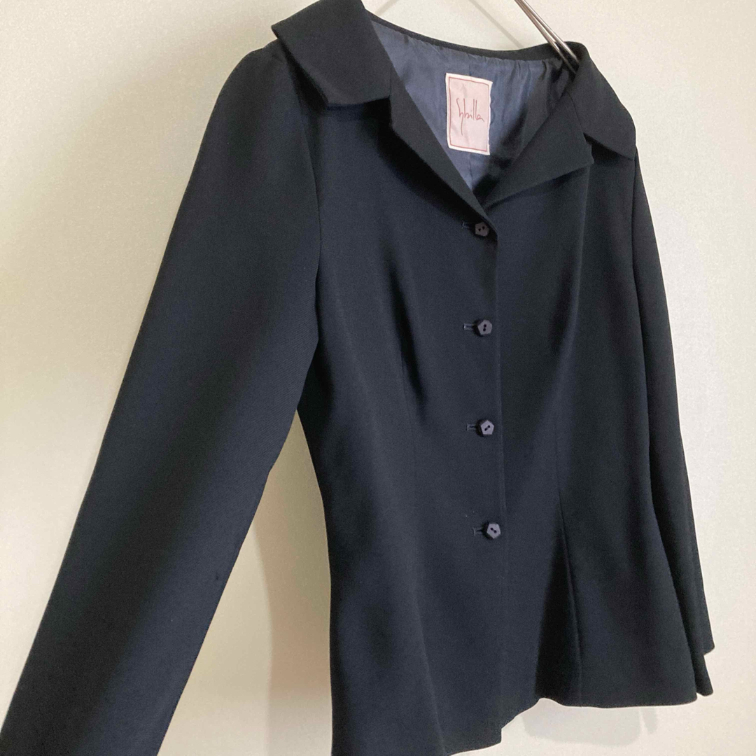 Sybilla(シビラ)のSybilla テーラードジャケット ブラック 上着 サイズM シビラ レディースのジャケット/アウター(テーラードジャケット)の商品写真