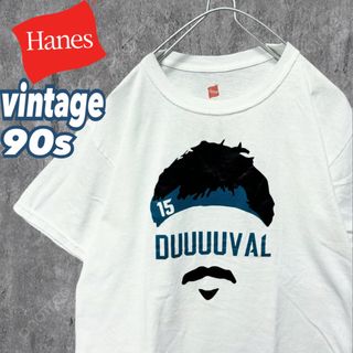 ヘインズ(Hanes)のHanes ヘインズ USA製 プリント半袖Tシャツ 顔 フェイス アメフト S(Tシャツ/カットソー(半袖/袖なし))