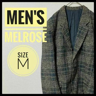 メンズメルローズ(MEN'S MELROSE)の【日本製】MEN'S MELROSE テーラードジャケット M 3ボタン 総柄(テーラードジャケット)