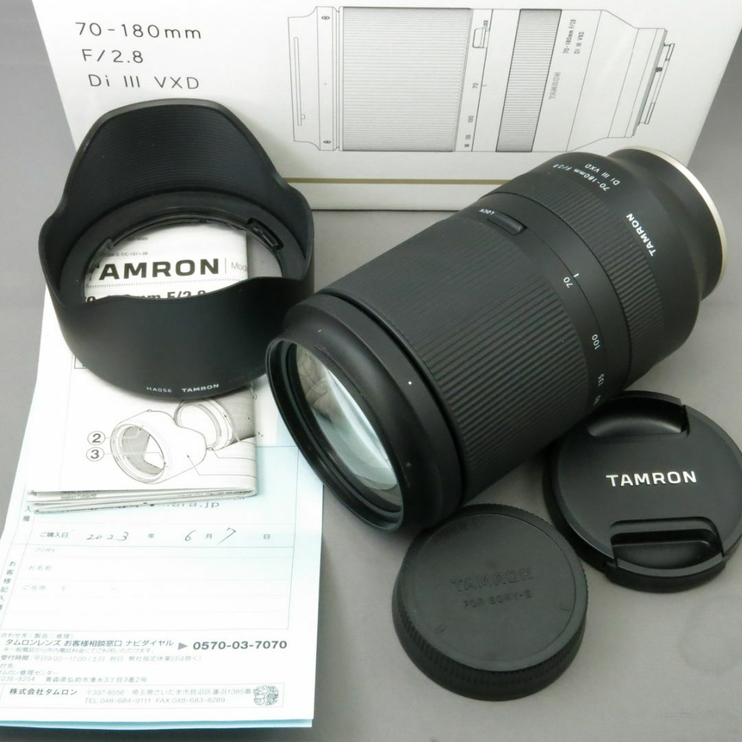 TAMRON(タムロン)のbrsk様専用タムロン　ソニーE用70-180mmF2.8DiIII A056 スマホ/家電/カメラのカメラ(レンズ(ズーム))の商品写真