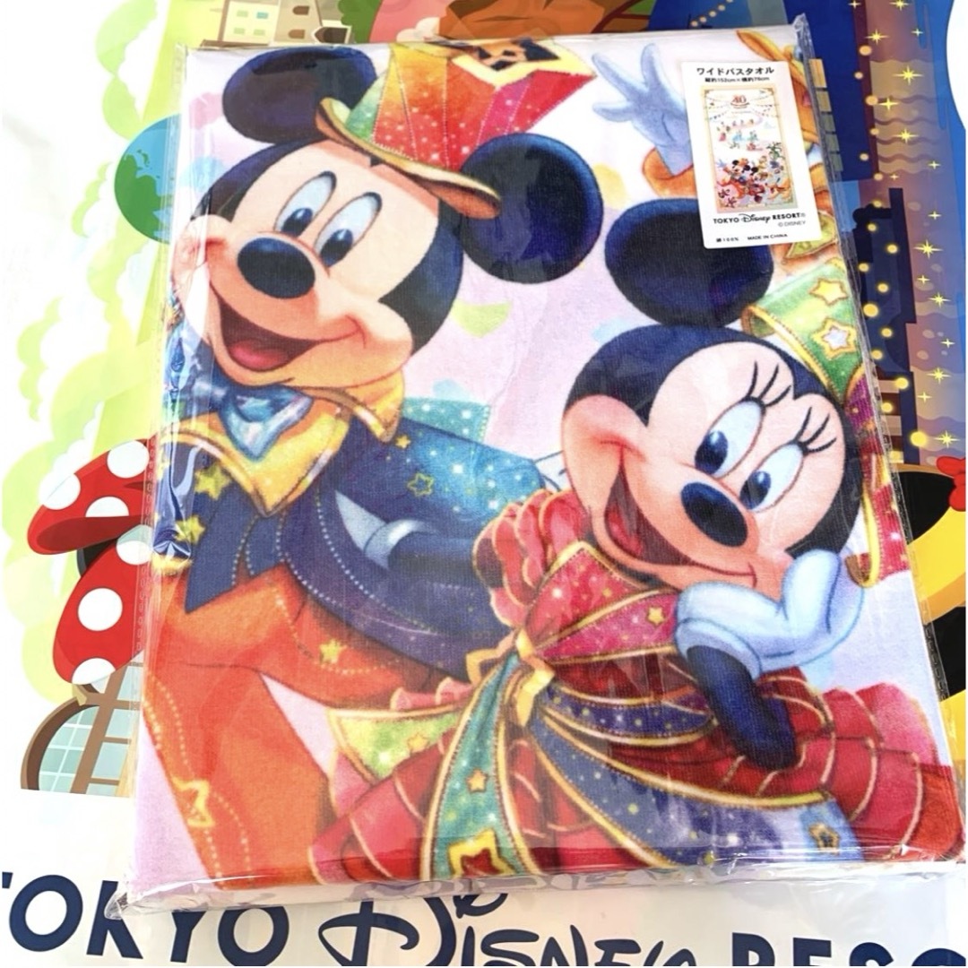 Disney(ディズニー)の東京ディズニーリゾート　40周年  グランドフィナーレ　ワイドバスタオル レディースのファッション小物(その他)の商品写真