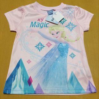 アナトユキノジョオウ(アナと雪の女王)の新品アナと雪の女王半袖Tシャツ110 エルサ(Tシャツ/カットソー)