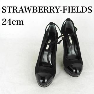 STRAWBERRY-FIELDS*パンプス*24cm*黒*M3804