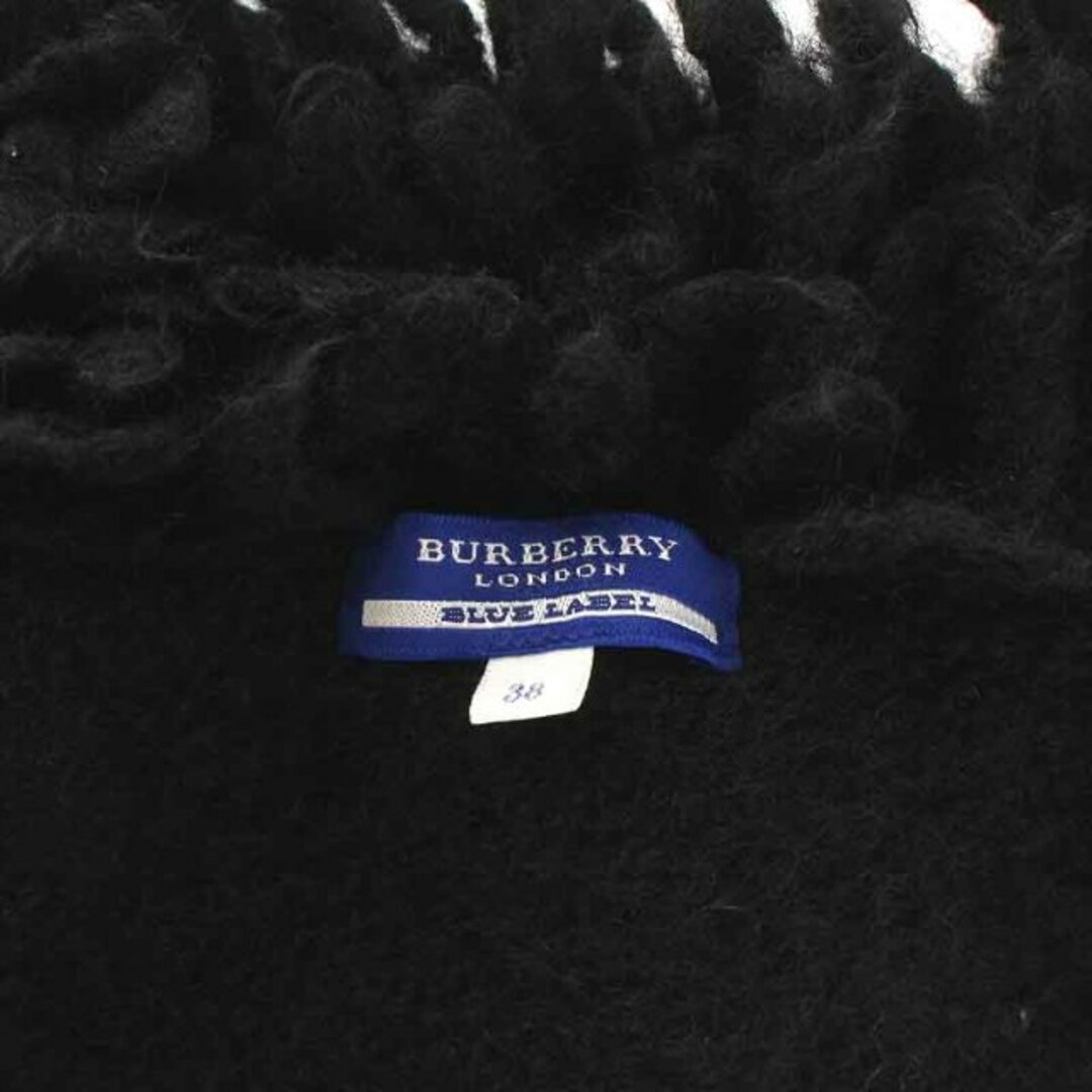 BURBERRY BLUE LABEL(バーバリーブルーレーベル)のバーバリーブルーレーベル ジャケット シングル ベルト ウール 38 M 黒 レディースのジャケット/アウター(その他)の商品写真