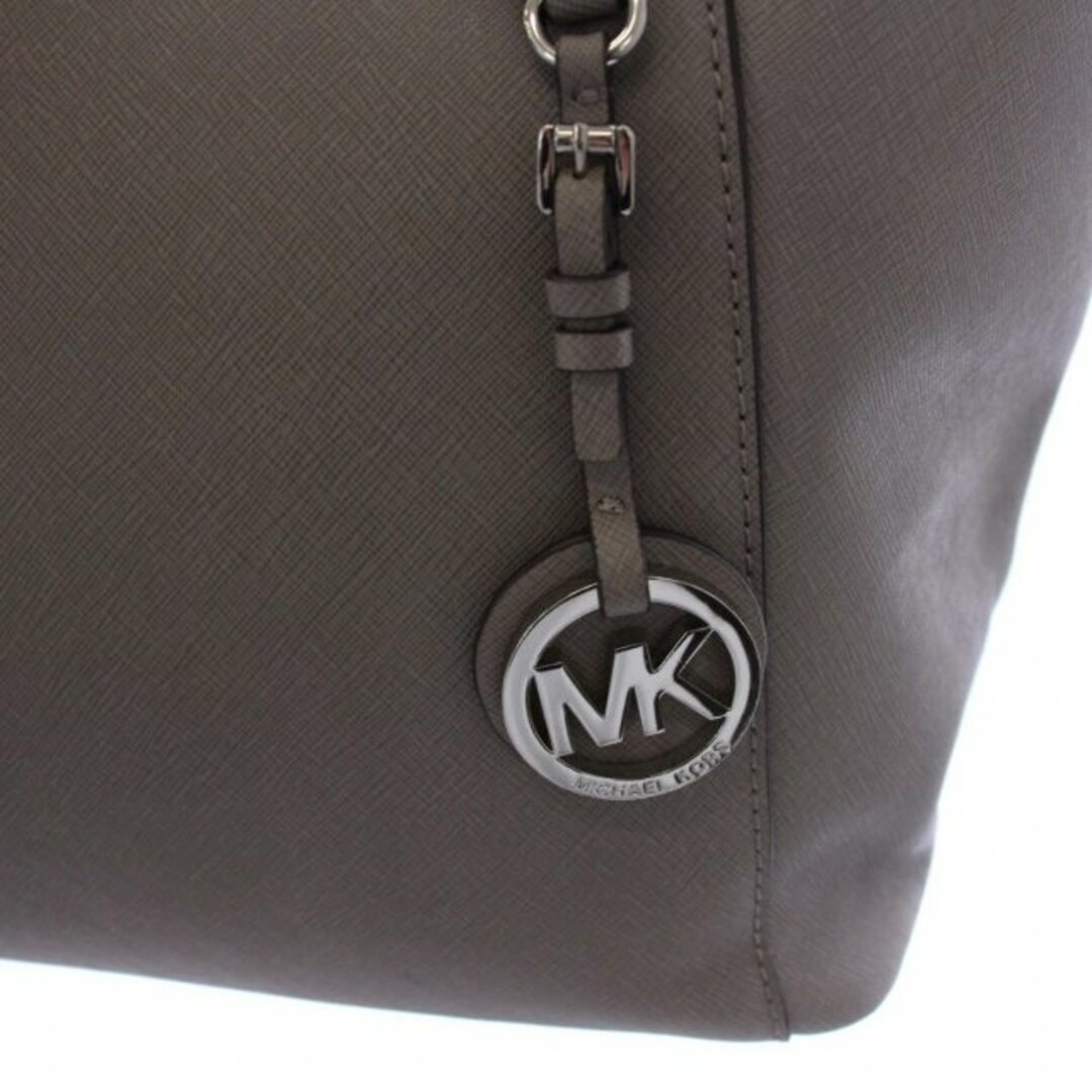 Michael Kors(マイケルコース)のマイケルコース トートバッグ ハンドバッグ ロゴ レザー グレー レディースのバッグ(トートバッグ)の商品写真