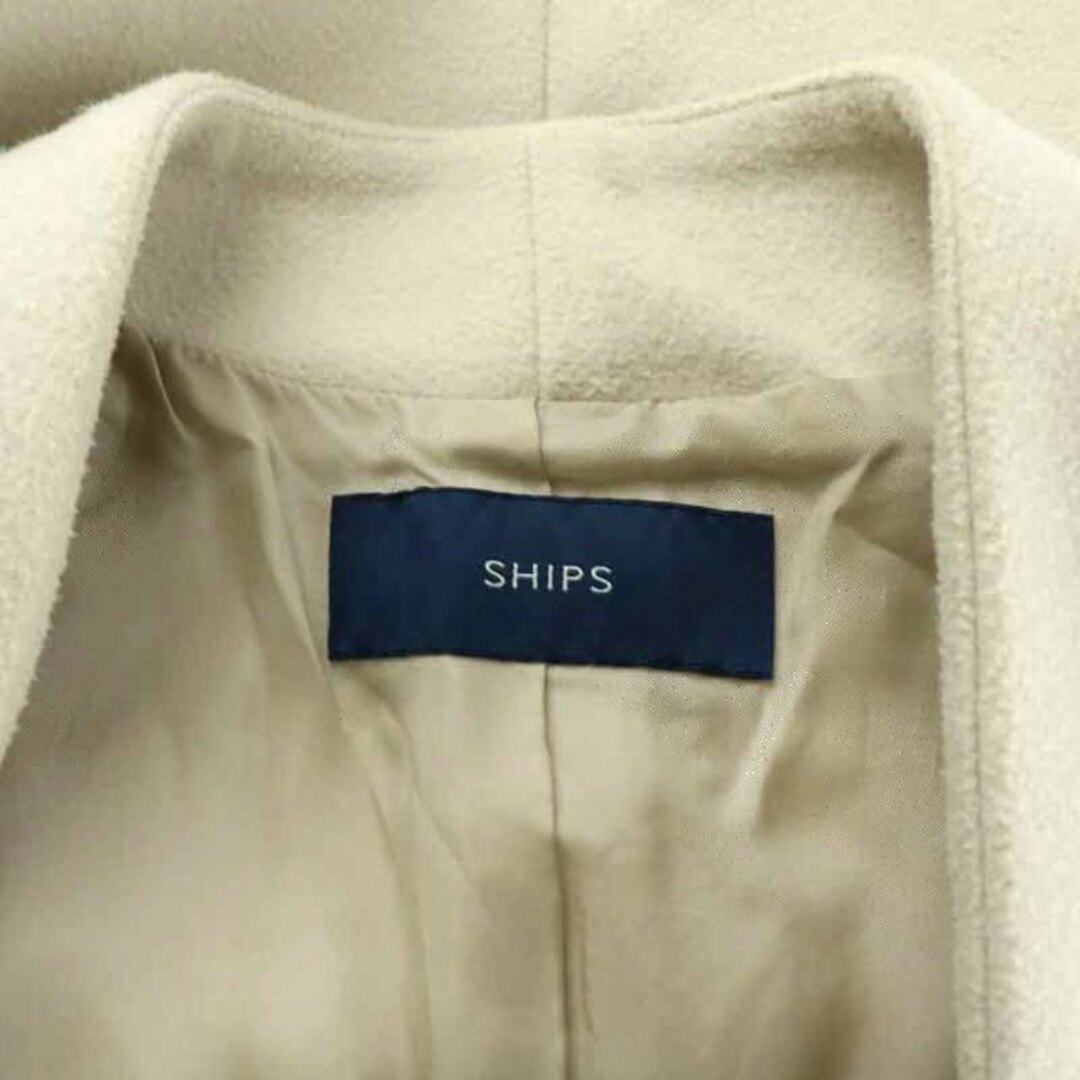SHIPS(シップス)のシップス コクーンジップコート ショート ノーカラー F ベージュ レディースのジャケット/アウター(その他)の商品写真