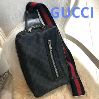 グッチ(Gucci)の★美品★グッチ　GGスプリーム　ボディバッグ　ベルトバッグ　シェリーライン(ボディーバッグ)