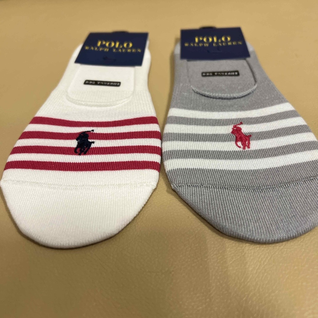 POLO RALPH LAUREN(ポロラルフローレン)の推奨品‼️新品　女性　ポロラルフローレン　人気ペッツソックス2足組 レディースのレッグウェア(ソックス)の商品写真