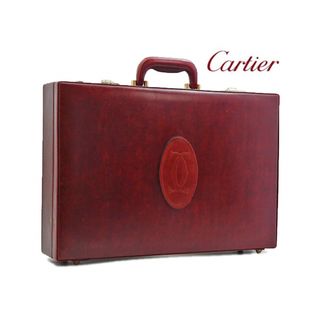 カルティエ(Cartier)の美品 Cartier マストドゥカルティエ マストライン レザーアタッシュケース(ビジネスバッグ)