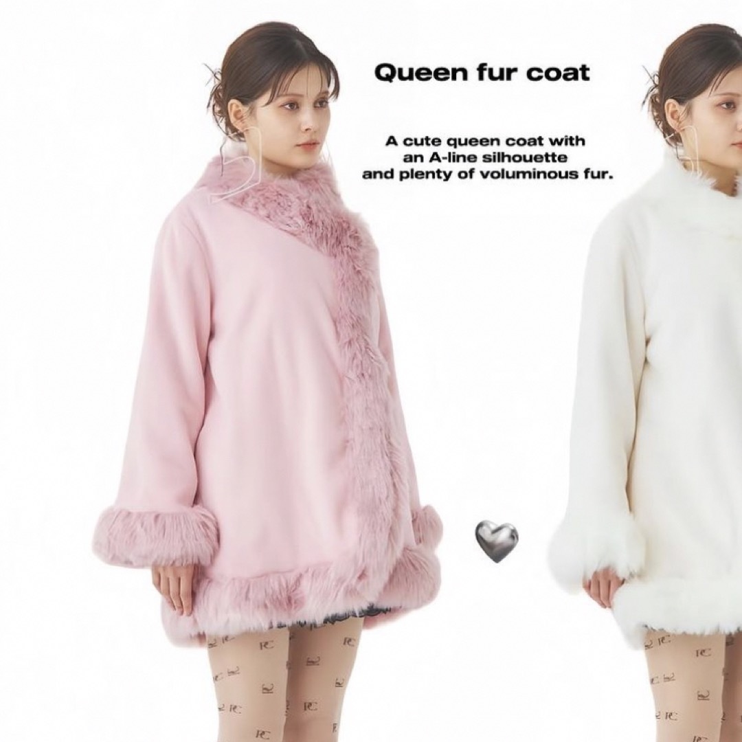 épine(エピヌ)のPELLICULE  ペリキュール Queen fur coat pink レディースのジャケット/アウター(毛皮/ファーコート)の商品写真
