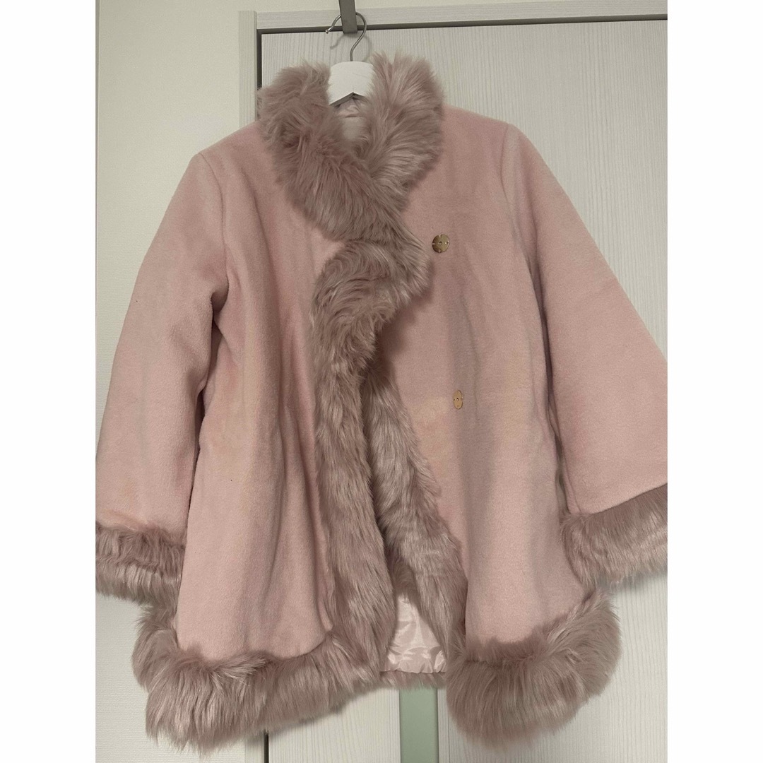 épine(エピヌ)のPELLICULE  ペリキュール Queen fur coat pink レディースのジャケット/アウター(毛皮/ファーコート)の商品写真