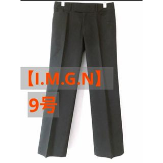 アオヤマ(青山)の【I.M.G.N】 パンツ スーツ スラックス レディースM9号ストライプ(スーツ)