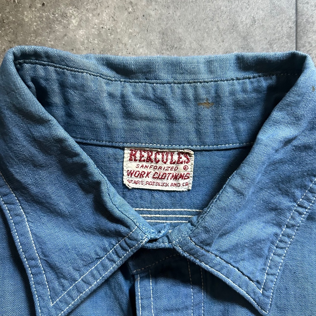 50s ヘラクレス シャンブレーシャツ/ベタシャン L相当の通販 by 50s ヘラクレス シャンブレーシャツ/ベタシャン L相当の通販 by