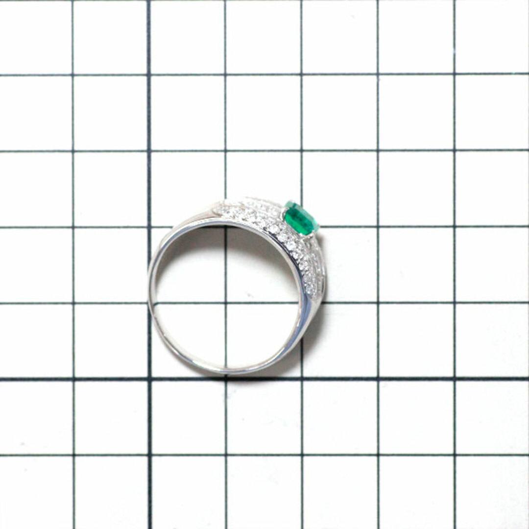 Pt900 エメラルド ダイヤモンド リング 0.75ct D0.52ct レディースのアクセサリー(リング(指輪))の商品写真