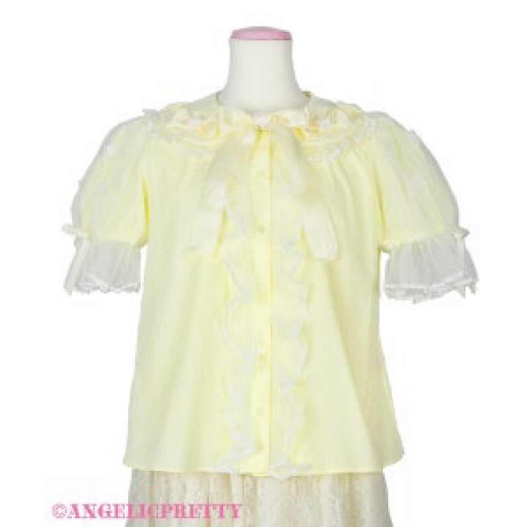 Angelic Pretty(アンジェリックプリティー)のAiry Flowerブラウス レディースのトップス(シャツ/ブラウス(半袖/袖なし))の商品写真