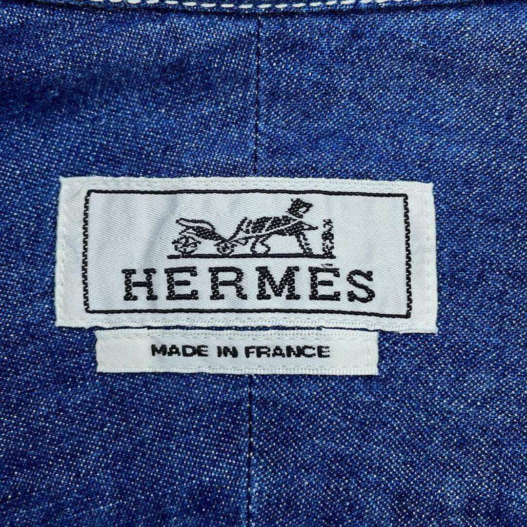 Hermes(エルメス)のエルメス 半袖シャツ デニム  コットン メンズサイズ38 HERMES アパレル トップス メンズのトップス(シャツ)の商品写真