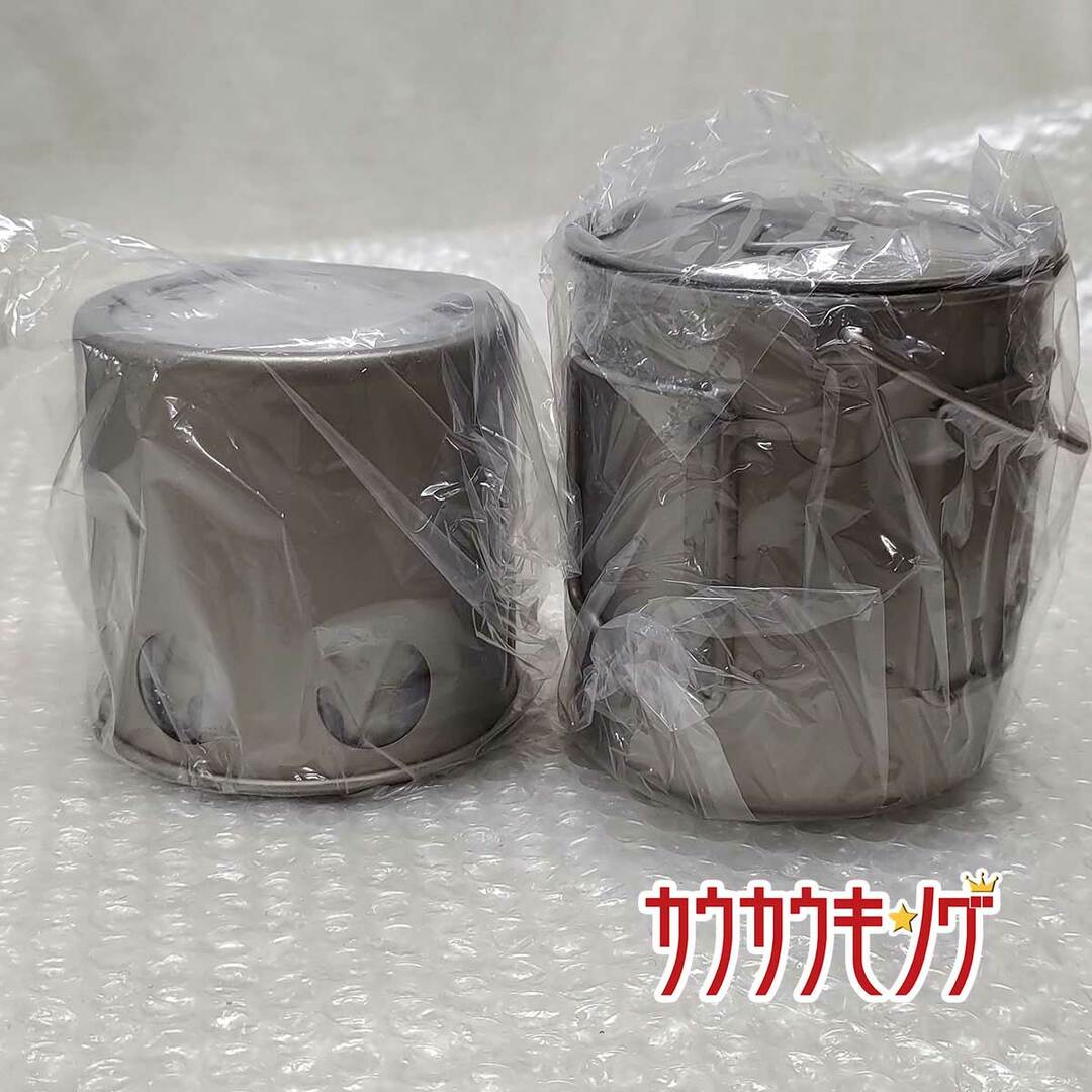 【未使用】S'more Titanium Cooker Set S /Hanging Pot 750ml /Chimni チタン製たき火台 チタン クッカー ポット 3点セット シングルウォール スポーツ/アウトドアのアウトドア(ストーブ/コンロ)の商品写真