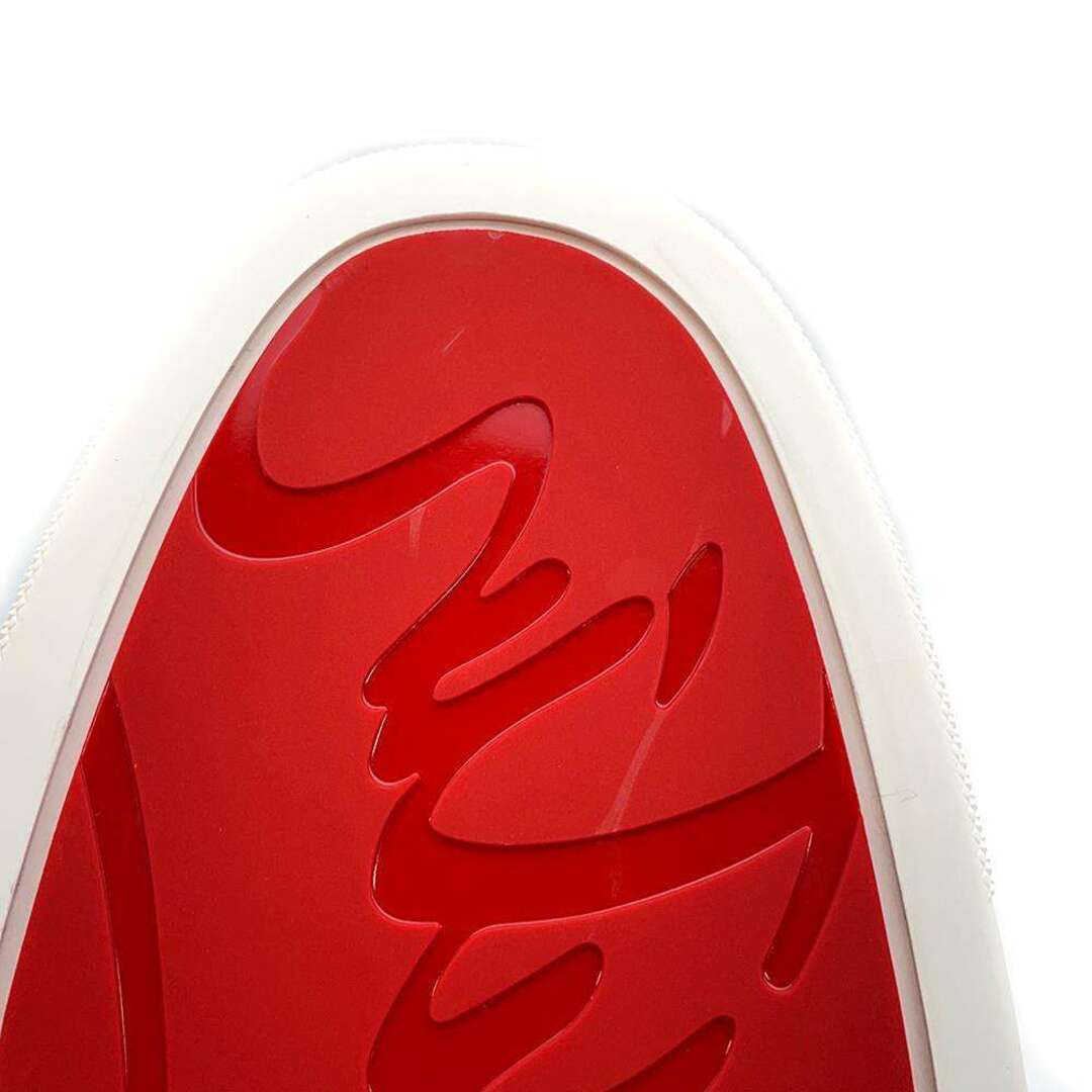Christian Louboutin(クリスチャンルブタン)のクリスチャン・ルブタン スニーカー ルイ スパイク Louis Spikes ハイカット メンズサイズ42 1/2 靴 白 メンズの靴/シューズ(スニーカー)の商品写真