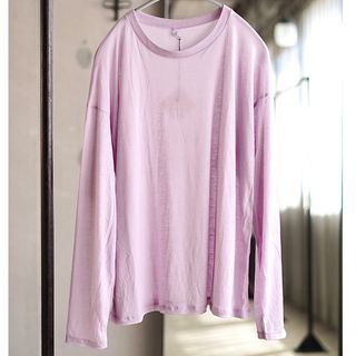 【Baserange】LONG SLEEVE TEE SEA PURPLE(カットソー(長袖/七分))