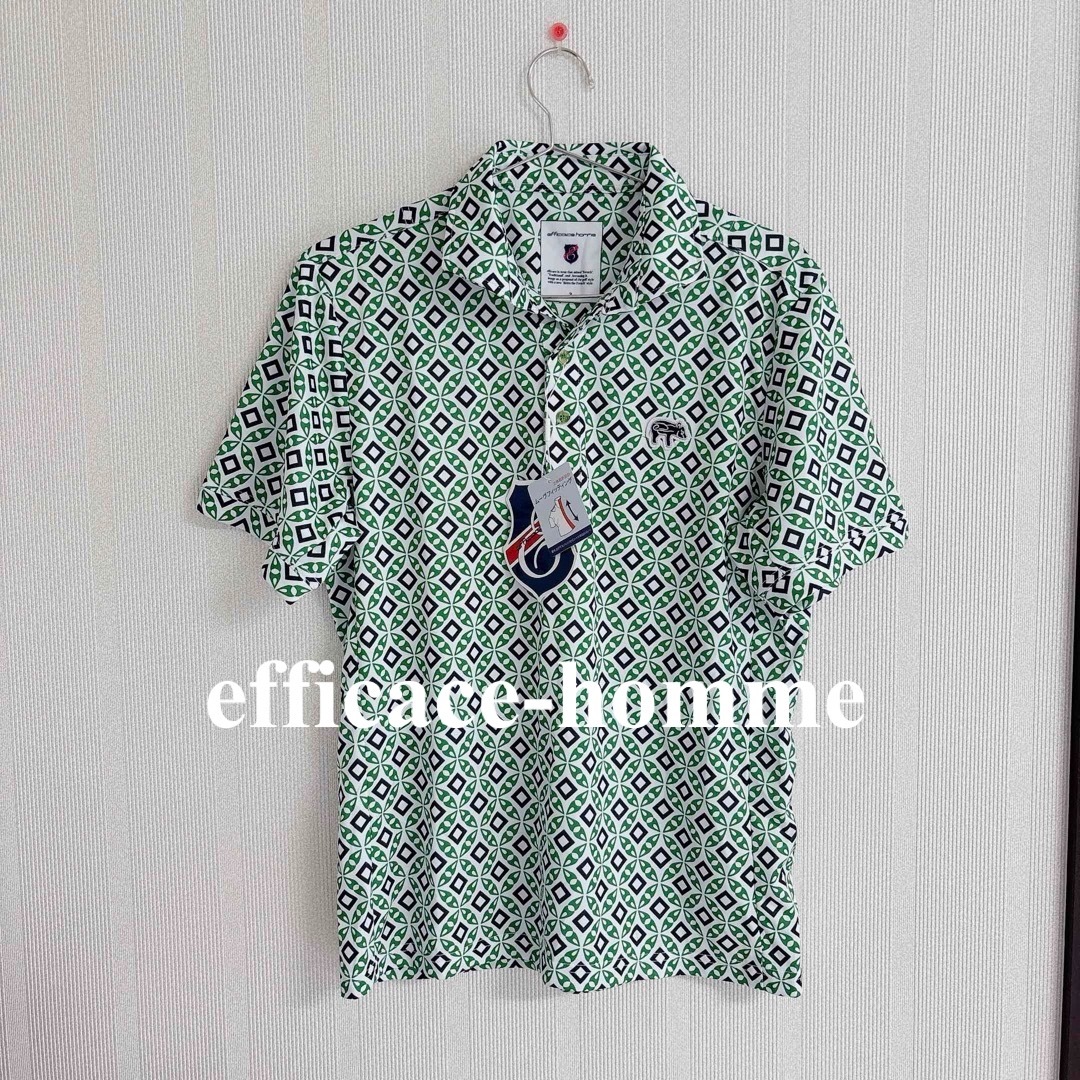 efficace(エフィカス)のエフィカス オム efficace-homme  半袖ポロシャツ　ゴルフウェア スポーツ/アウトドアのゴルフ(ウエア)の商品写真