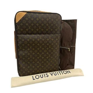 ルイヴィトン(LOUIS VUITTON)の美品 LOUIS VUITON ルイヴィトン モノグラム ペガス50 キャリーケース スーツケース 旅行鞄 ガーメントケース付き k711(スーツケース/キャリーバッグ)